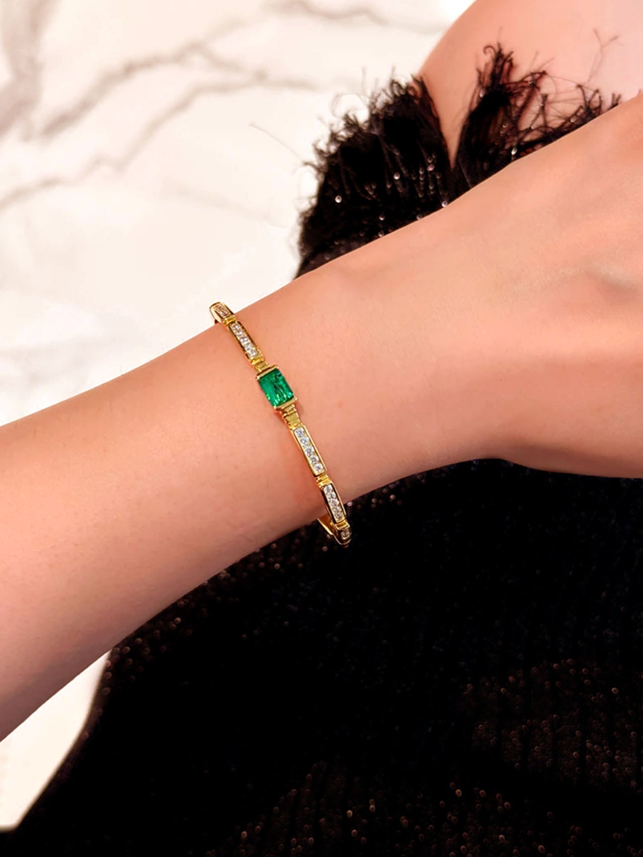 Ligeia Bracelet Set | 24k Gold Plated
