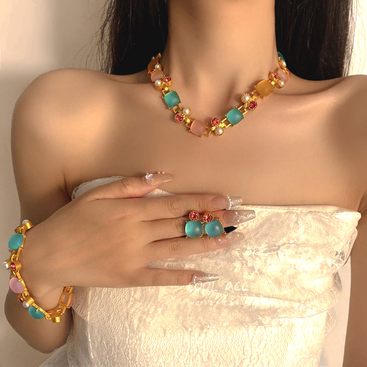 Greta Necklace Set | 24k Gold Plated