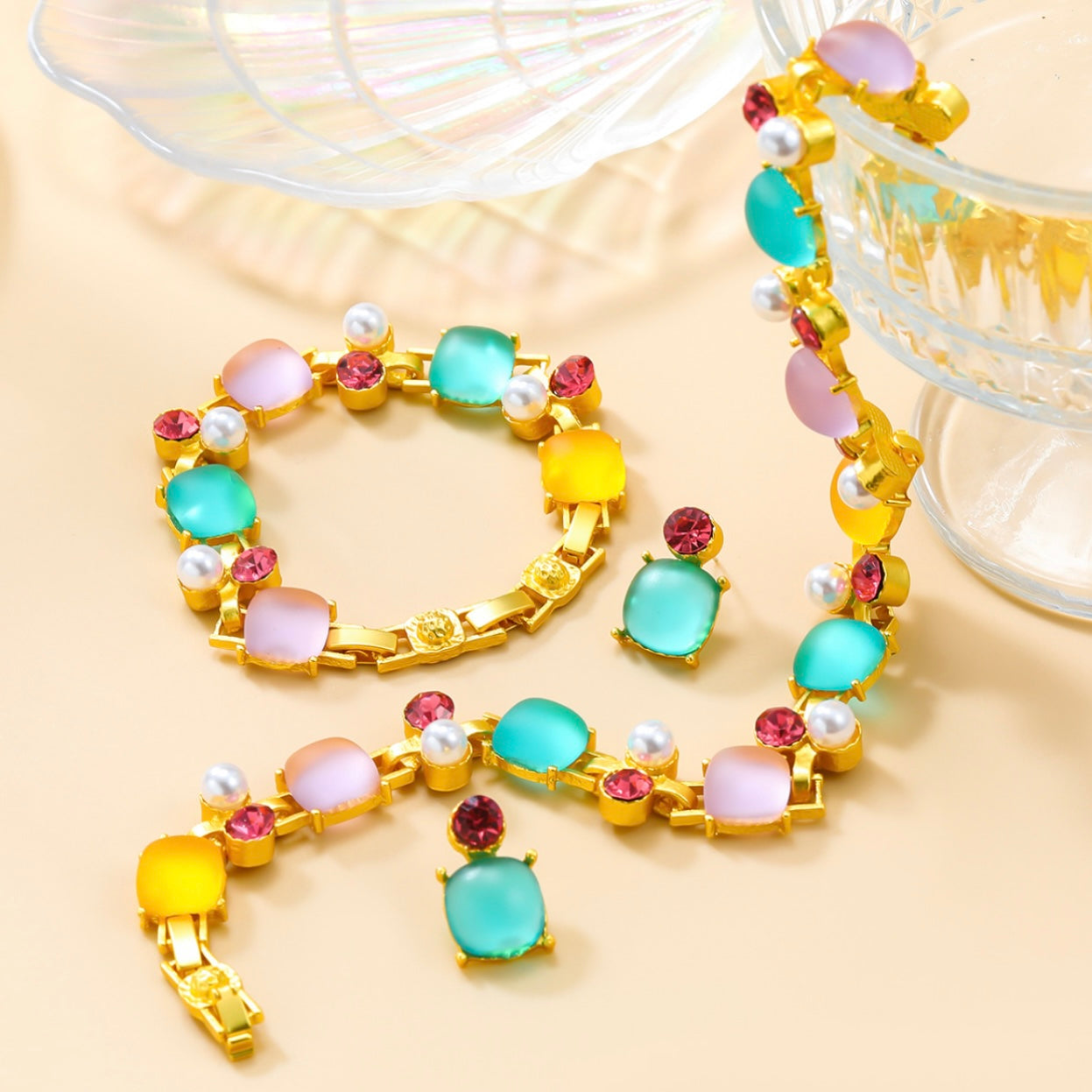 Greta Necklace Set | 24k Gold Plated