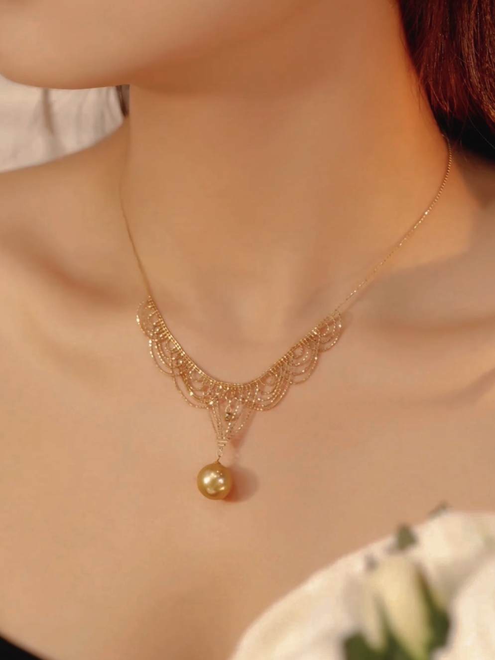 Helene Gold Necklace | 24k Gold Plated