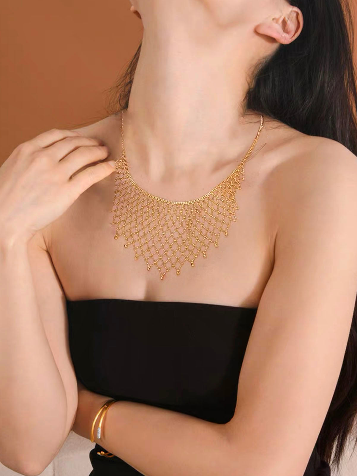 Celene Necklace | 24k Gold Plated