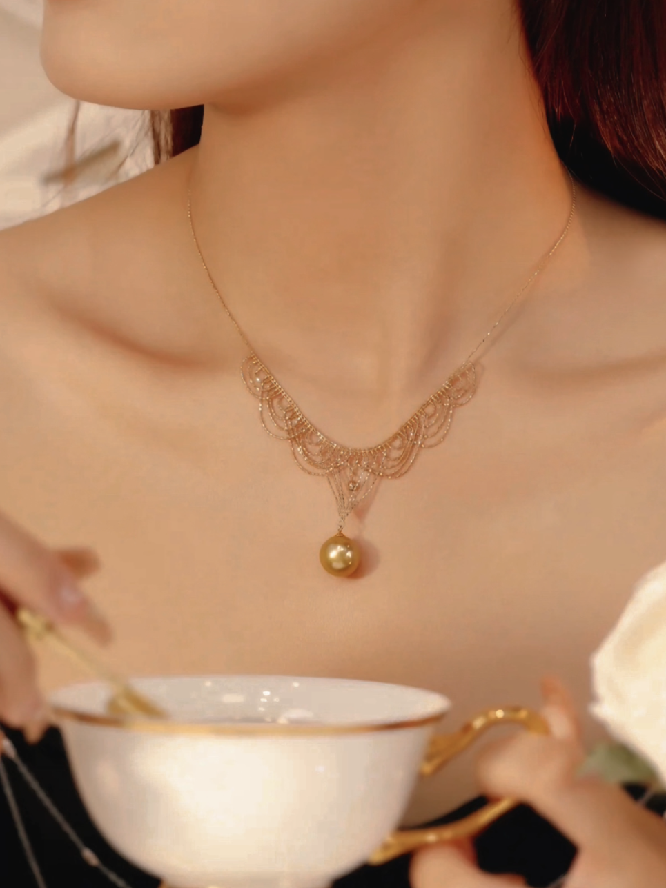 Helene Gold Necklace | 24k Gold Plated