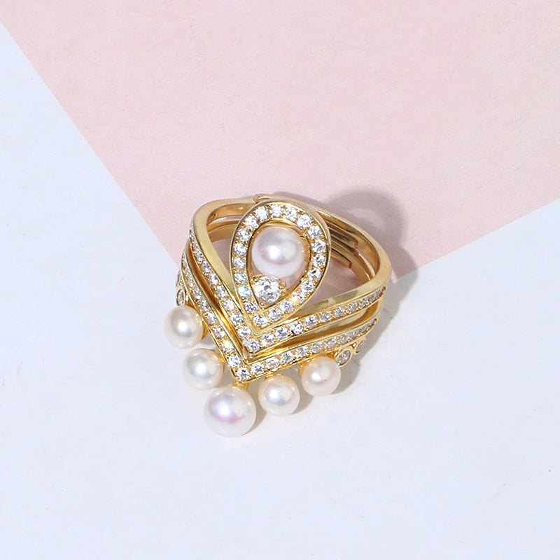 Charlotte Ring Set | 24k Gold Plated