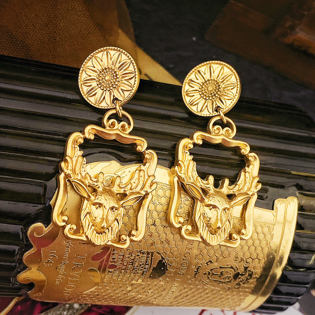 Katana Earrings| 24K Gold Plated