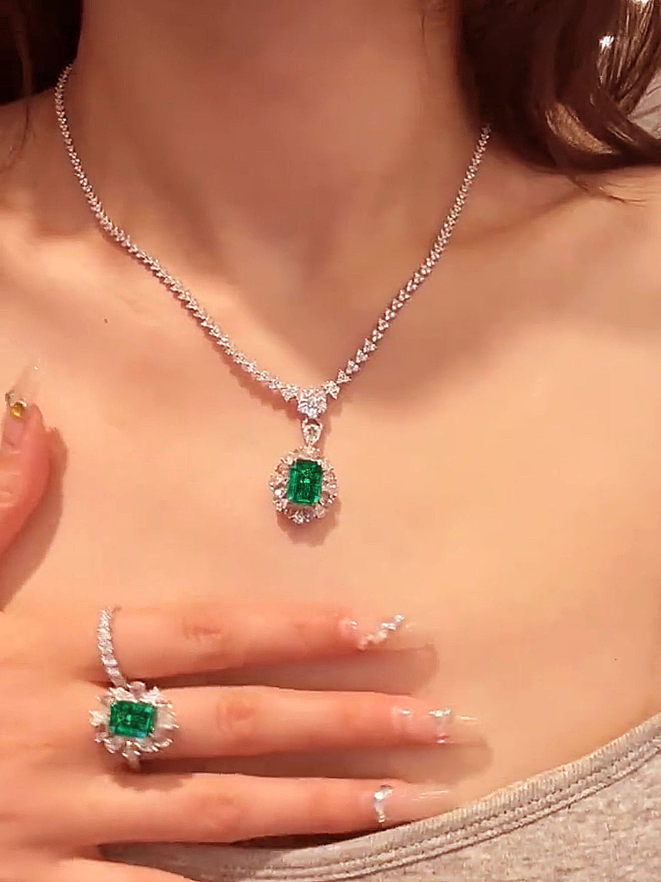 Sylvia Necklace Set | Sterling Silver