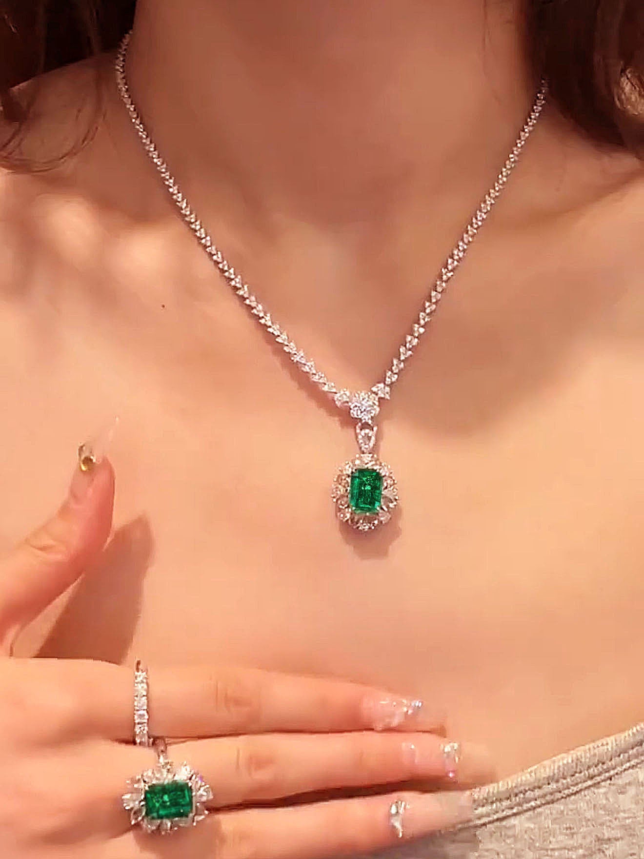 Sylvia Necklace Set | Sterling Silver