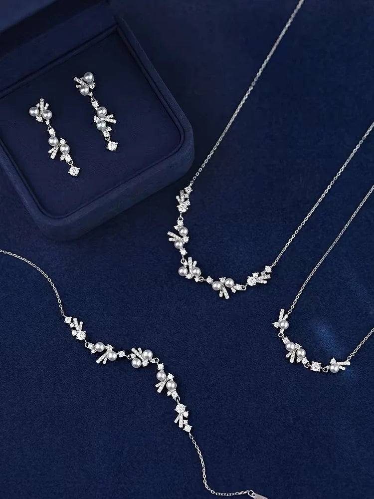 Isabella Necklace Set | Sterling Sliver